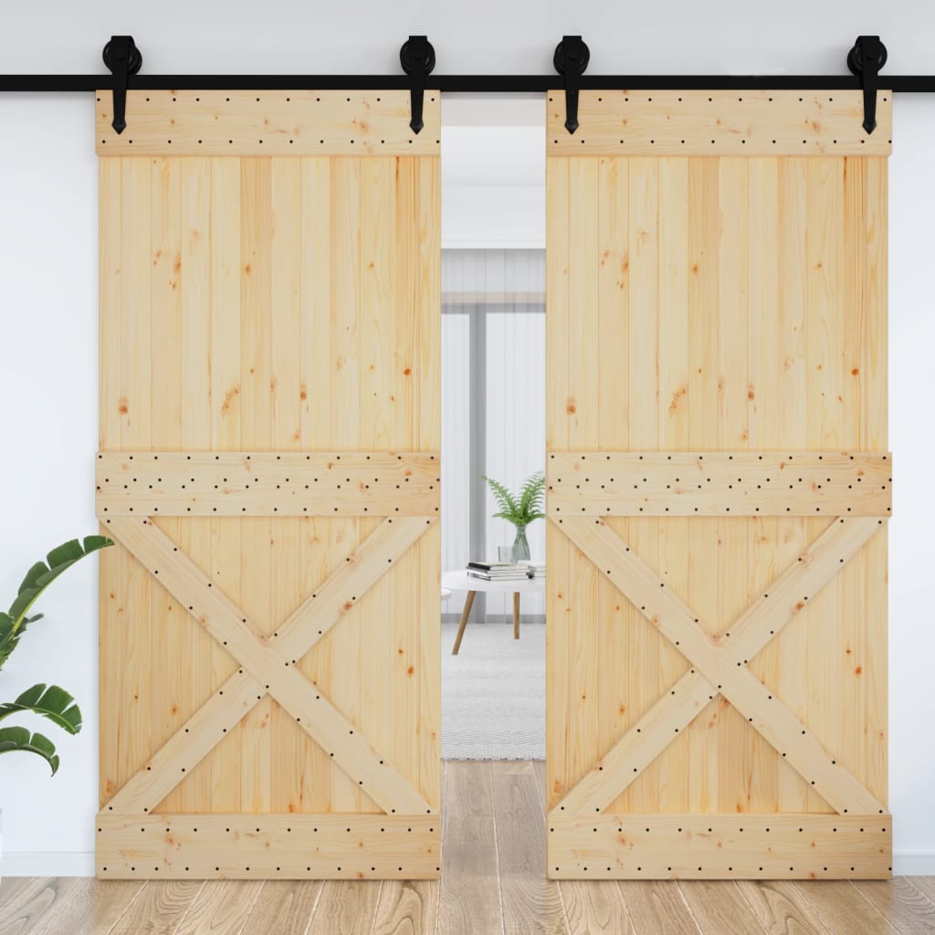 Vidaxx Door Narvik 100x210 cm Solid fyrretræ