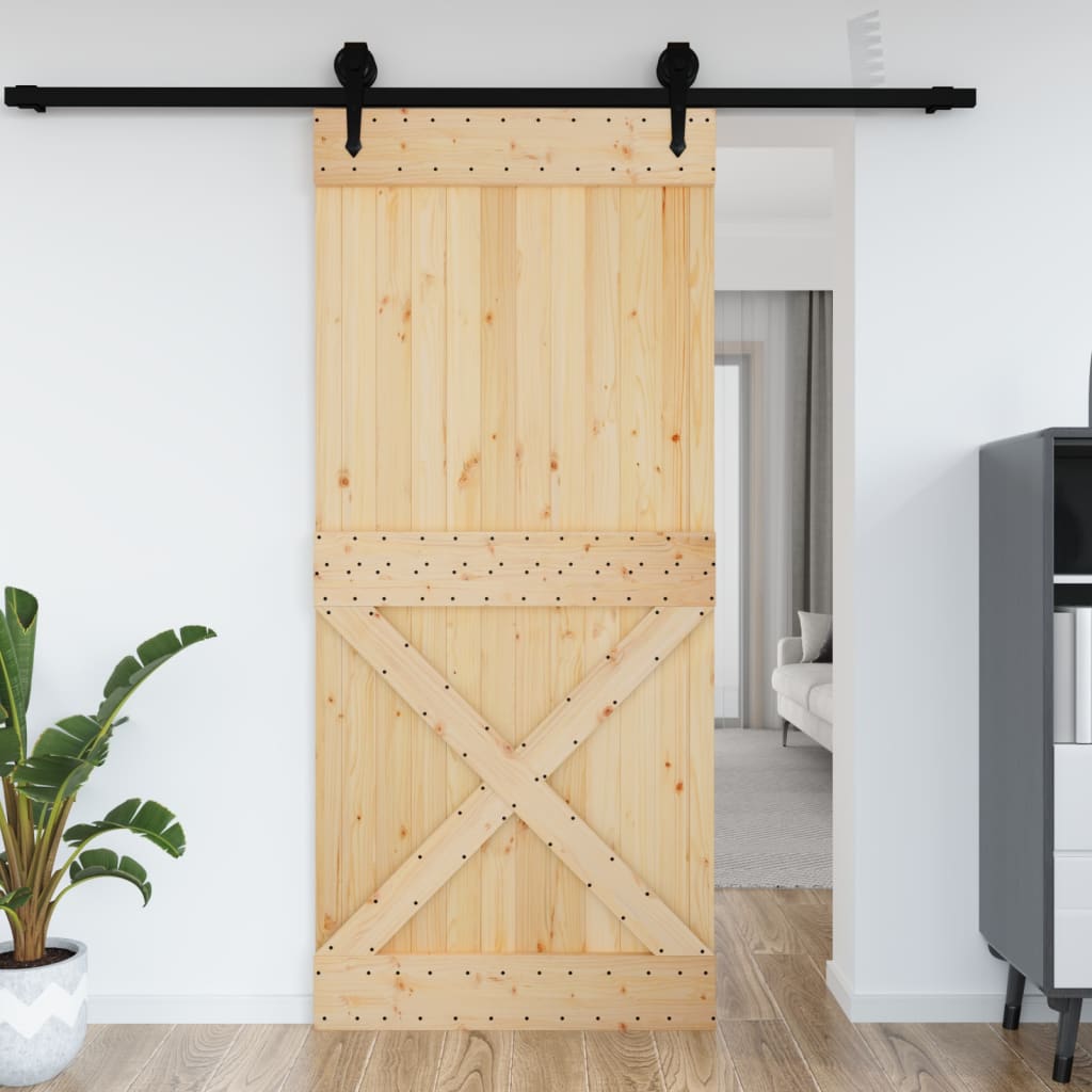 Vidaxx Door Narvik 100x210 cm Solid fyrretræ