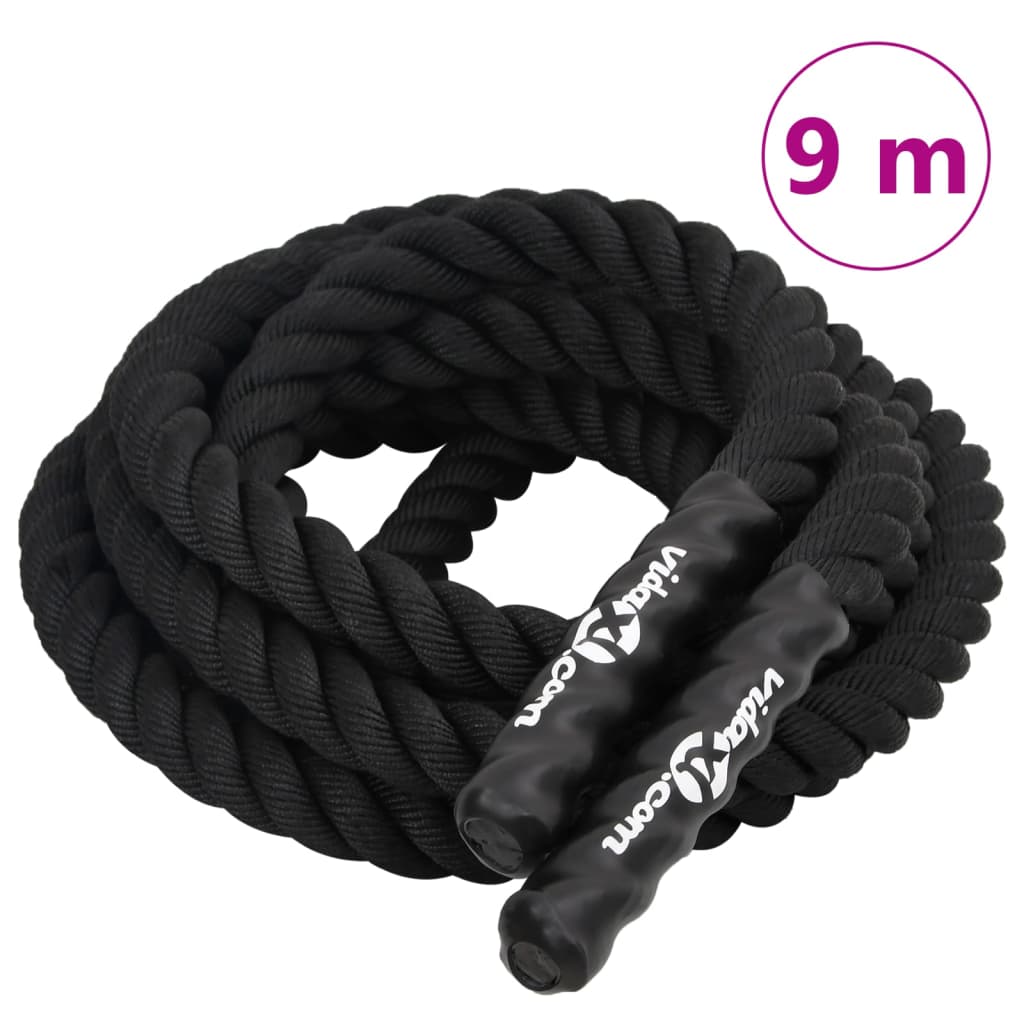 VidaXL kampreb sort 9 m 6,8 kg polyester