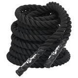 VidaXL battle rope sort 12 m 9 kg polyester