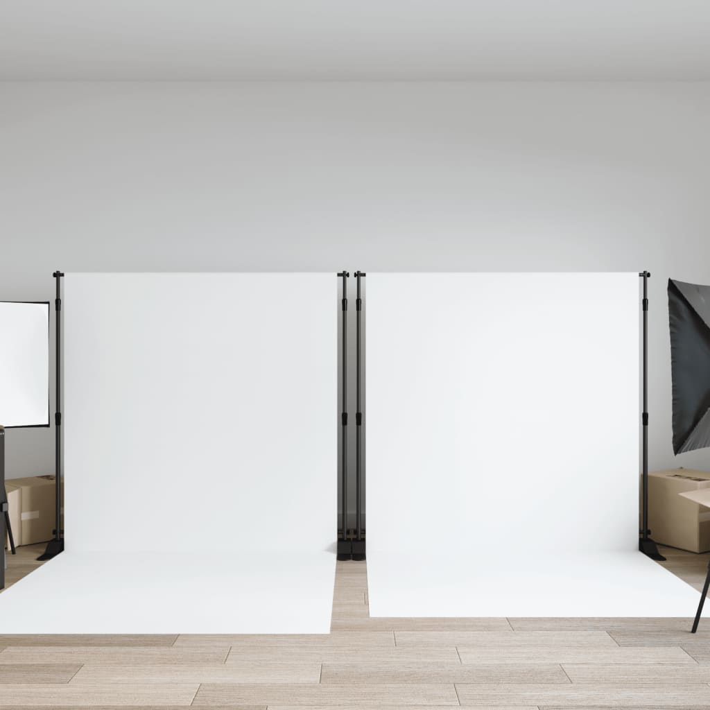 Vidaxx baggrundsstativer 2 stk 254x243 cm stål sort