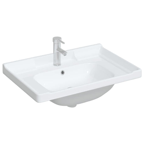 Vidaxx rektangulær vaskebasin 71x48x23 cm keramisk hvid