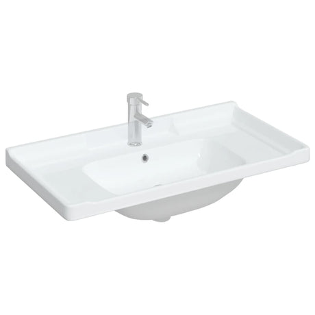 Vidaxx rektangulær vaskbasin 91.5x48x23 cm keramisk hvid