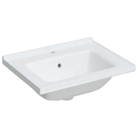 Vidaxx rektangulær vaskbasin 61x48x19,5 cm keramisk hvid