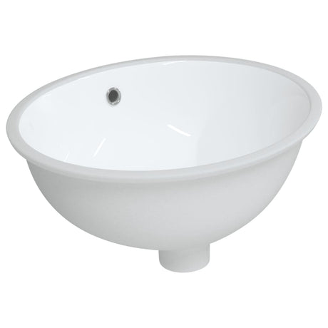 Vidaxl Washbasin Oval 43x35x19 cm keramisk hvid
