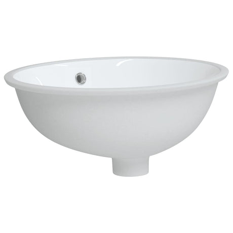 Vidaxl Washbasin Oval 43x35x19 cm keramisk hvid