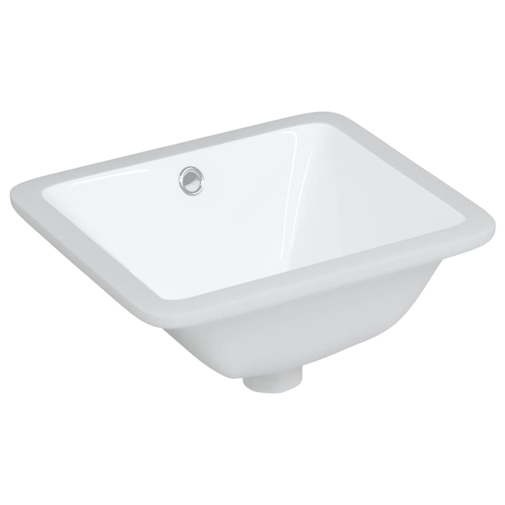 Vidaxx rektangulær vaskbasin 36,5x32x15,5 cm keramisk hvid