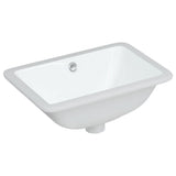 Vidaxx rektangulær vaskebasin 41.5x26x18.5 cm keramisk hvid