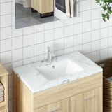 Vidaxx rektangulær vaskebasin 41.5x26x18.5 cm keramisk hvid