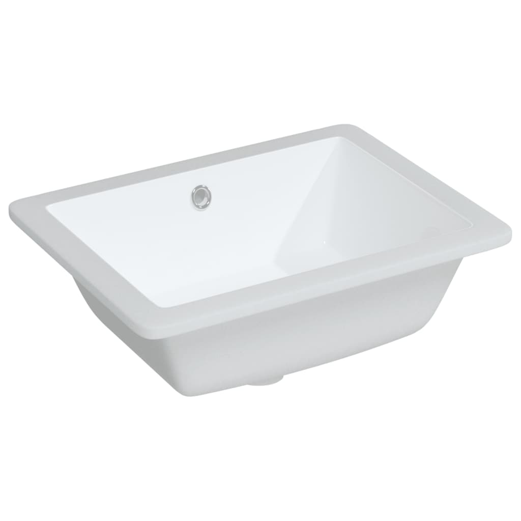 Vidaxx rektangulær vaskbasin 46.5x35x18 cm keramisk hvid