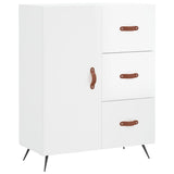 Vidaxl dressoir 69,5x34x90 cm bewerkt hout hoogglans wit