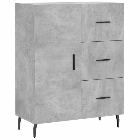 Vidaxl dressoir 69,5x34x90 cm bewerkt hout betongrijs