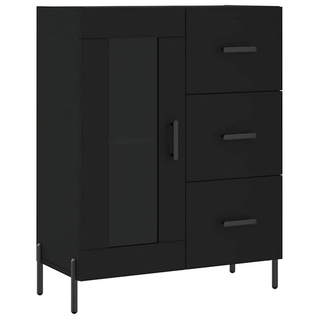 Vidaxl dressoir 69,5x34x90 cm bewerkt hout zwart