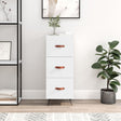 Vidaxl dressoir 34,5x34x90 cm bewerkt hout hoogglans wit