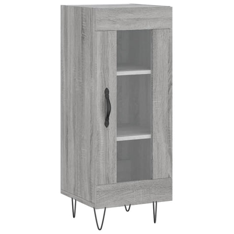 Vidaxl dressoir 34,5x34x90 cm bewerkt hout grijs sonoma eikenkleurig