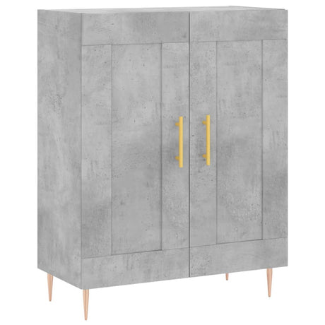 Vidaxl dressoir 69,5x34x90 cm bewerkt hout betongrijs