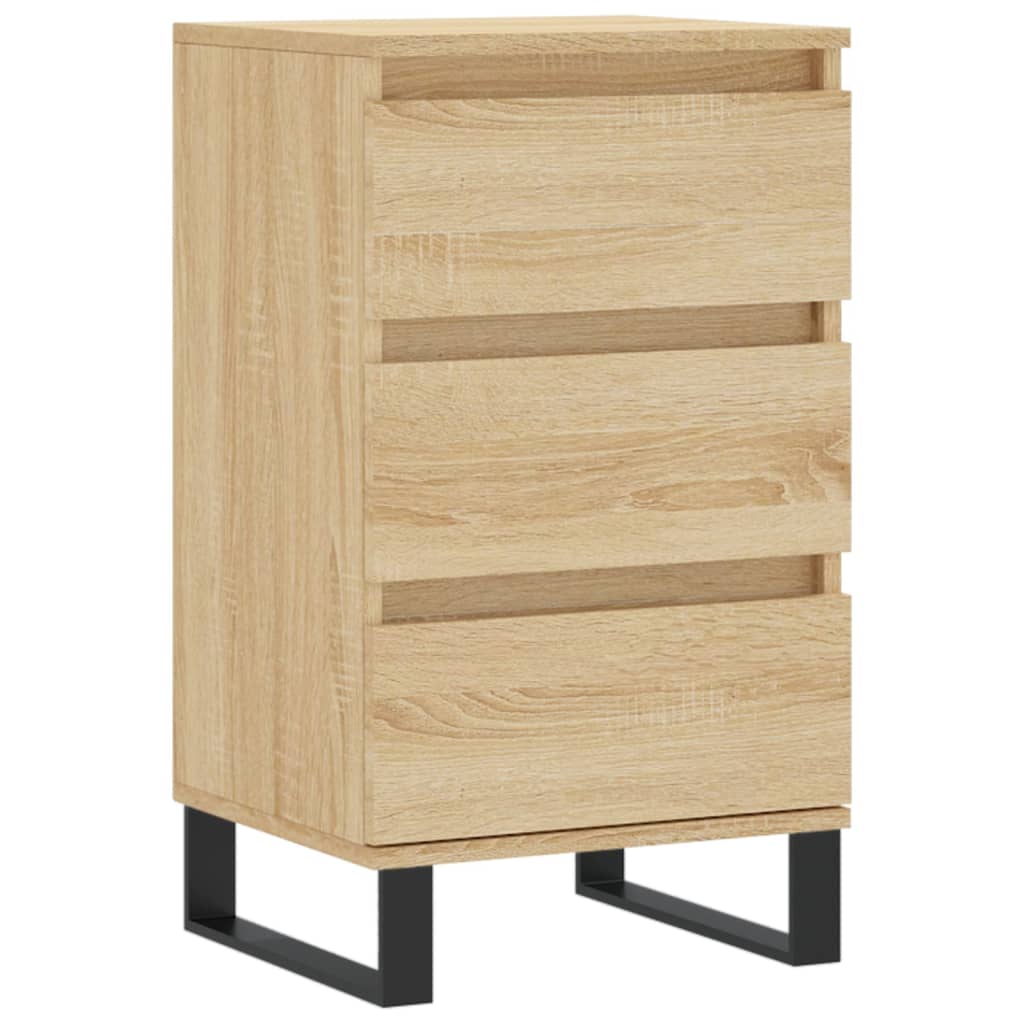 Vidaxl dressoir 40x35x70 cm bewerkt hout sonoma eikenkleurig