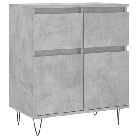 Vidaxl dressoir 60x35x70 cm bewerkt hout betongrijs