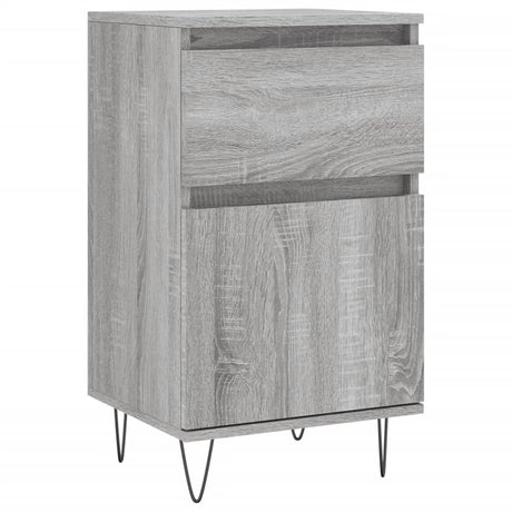 Vidaxl dressoir 40x35x70 cm bewerkt hout grijs sonoma