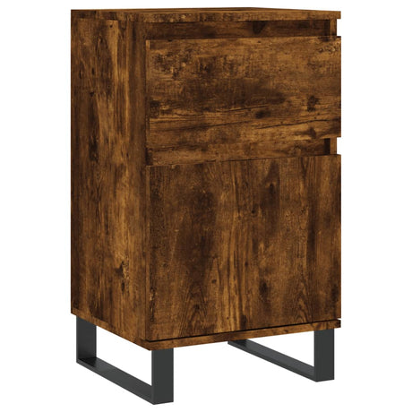 Vidaxl dressoir 40x35x70 cm bewerkt hout gerookt eikenkleurig