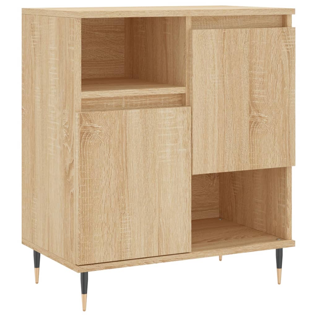 Vidaxl dressoir 60x35x70 cm bewerkt hout sonoma eikenkleurig