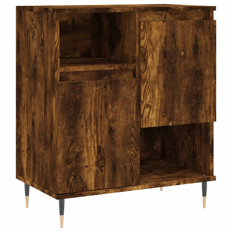 Vidaxl dressoir 60x35x70 cm bewerkt hout gerookt eikenkleurig