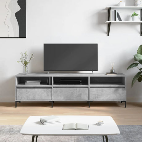 Vidaxl tv-meubel 150x30x44,5 cm bewerkt hout betongrijs