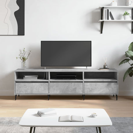Vidaxl tv-meubel 150x30x44,5 cm bewerkt hout betongrijs