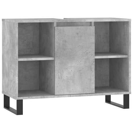 Vidaxl badkamerkast 80x33x60 cm bewerkt hout betongrijs