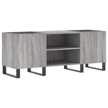 Vidaxl platenkast 121x38x48 cm bewerkt hout grijs sonoma eikenkleurig