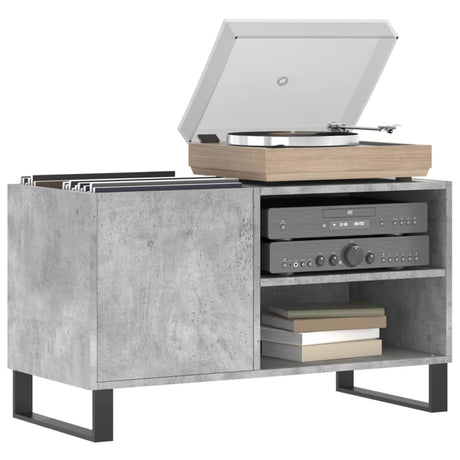 Vidaxl platenkast 85x38x48 cm bewerkt hout betongrijs