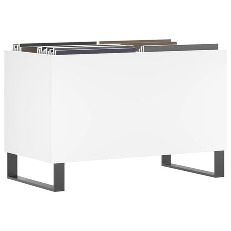 Vidaxl platenkast 74,5x38x48 cm bewerkt hout wit