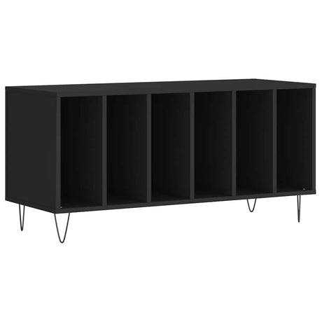 Vidaxl platenkast 100x38x48 cm bewerkt hout zwart