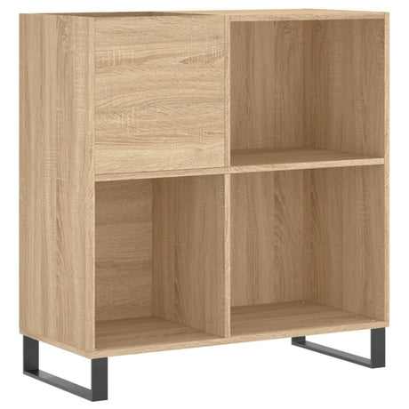 Vidaxl platenkast 84,5x38x89 cm bewerkt hout sonoma eikenkleurig