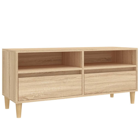 Vidaxl tv-meubel 100x34,5x44,5 cm bewerkt hout sonoma eikenkleurig