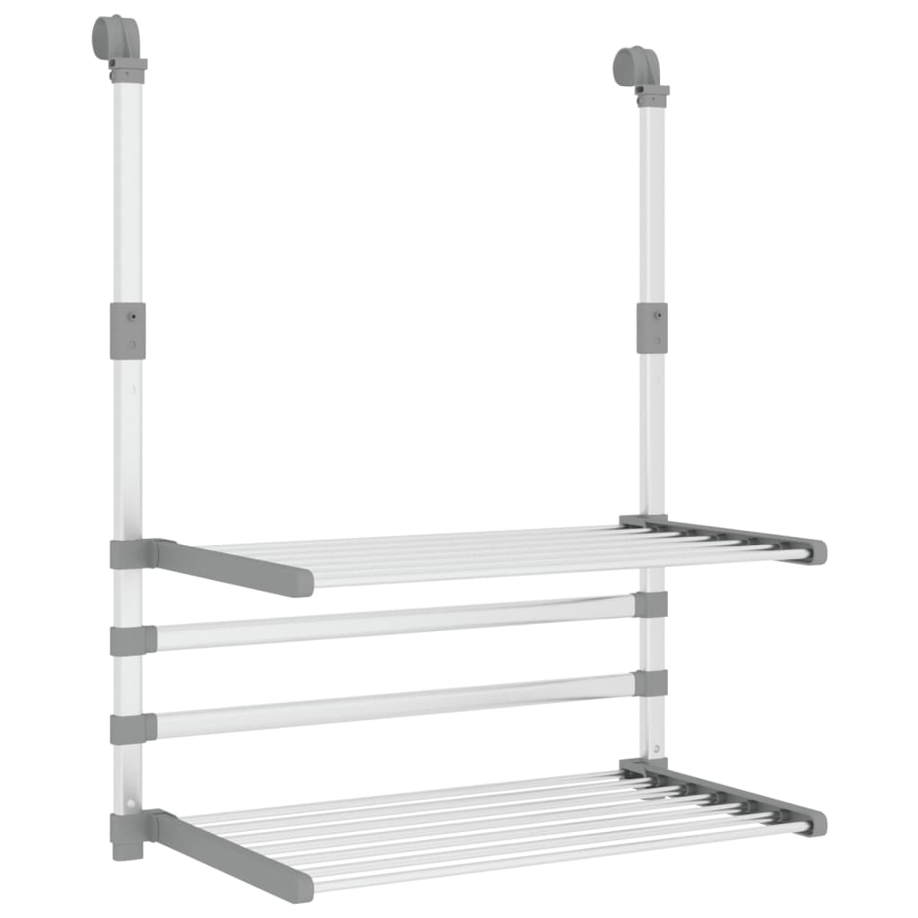 Vidaxx tørrestativ til altan 54x25x42 cm aluminium
