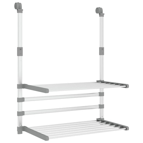 Vidaxx tørrestativ til altan 54x25x42 cm aluminium
