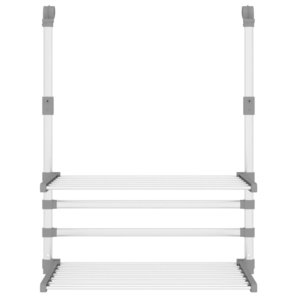 Vidaxx tørrestativ til altan 54x25x42 cm aluminium