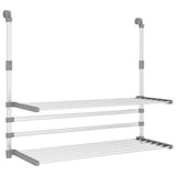 Vidaxl tørringsstativ til balkon 89x25x (60-95) cm aluminium