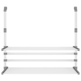 Vidaxl tørringsstativ til balkon 89x25x (60-95) cm aluminium