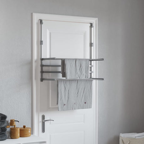 Vidaxl tørringsstativ til balkon 89x25x (60-95) cm aluminium