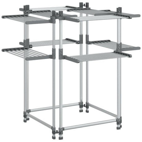 VidaXL vasketøjstativ 107x107x120 cm aluminium