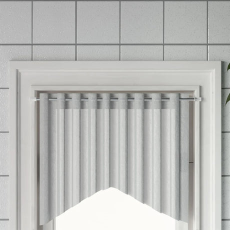 Vidaxx Curtain Rails 2 stk 40-60 cm aluminium hvid og sølv