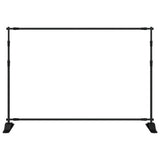 Vidaxl baggrundsstandard 305x243 cm stål sort