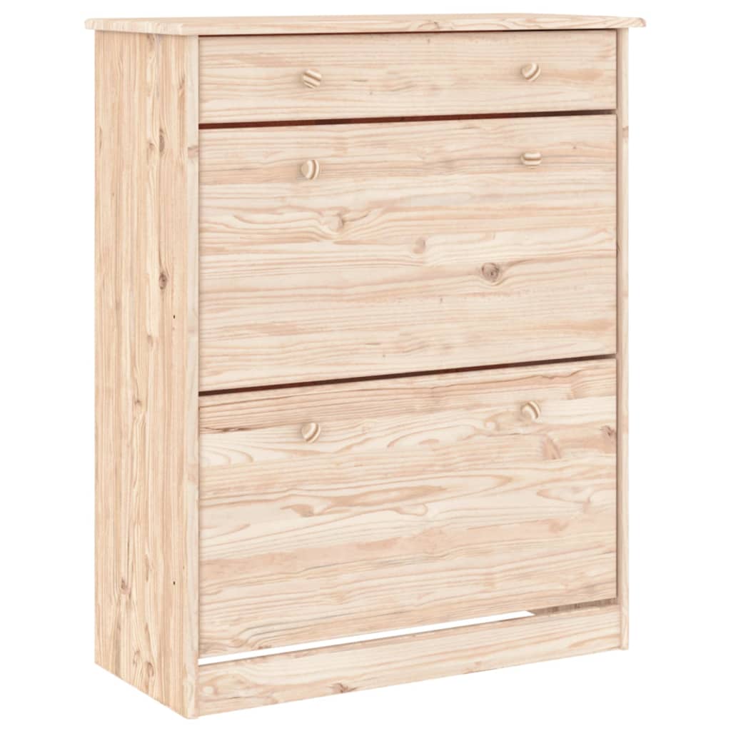 VIDAXX SHOE CABINET ALTA 77X35X96 CM SOLID PINE WOOD