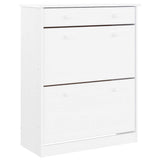 Vidaxx sko kabinet alta 77x35x96 cm solid fyrretræ hvid