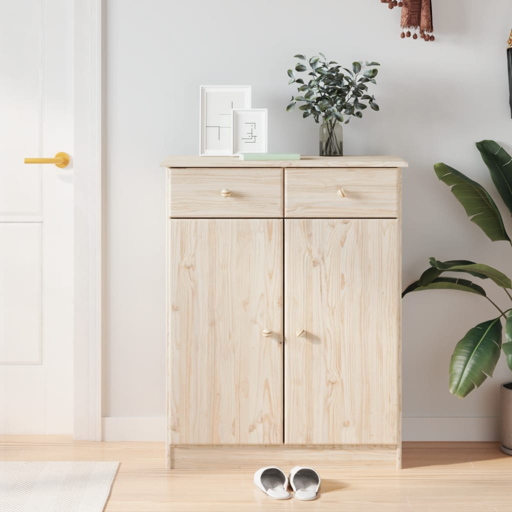 VIDAXX SHOE CABINET ALTA 77X35X96 CM SOLID PINE WOOD