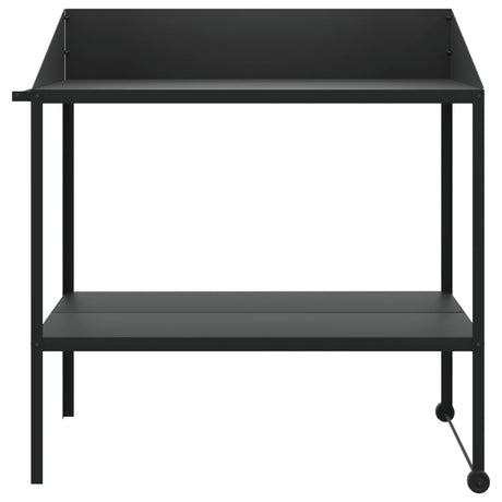 Vidaxxl Plant Stand 100x54.5x100 cm galvaniseret stål Antracitfarve