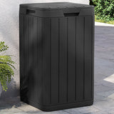 Vidaxl Garden Waste Bin 38x38x65 cm Polypropen Anthracite -farvet