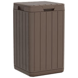 Vidaxl Garden Waste Bin 38x38x65 cm polypropenbrun